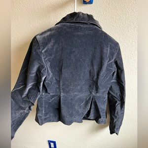 Navy velvety jacket size s